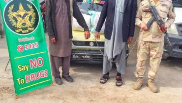 Anti Narcotics Force (ANF) Peshawar in an IBO intercepted Suzuki Mehran and recovered 13 Kg’s of Hashish and 4.75 Kg’s of ICE